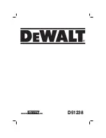 Preview for 1 page of DeWalt D51238 Original Instructions Manual