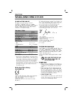 Preview for 12 page of DeWalt D51238 Original Instructions Manual