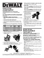 DeWalt D512382 Assembly Instructions preview