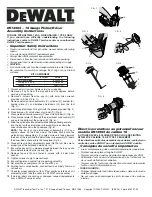 DeWalt D512565 Assembly Instructions предпросмотр
