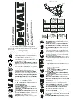 Preview for 1 page of DeWalt D51822-XE Instruction Manual