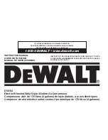 DeWalt D55154 Instruction Manual preview