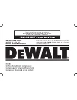 DeWalt D55167 Instruction Manual preview