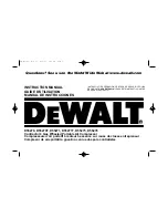 Preview for 2 page of DeWalt D55270 User Manual