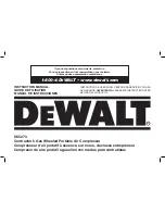 Preview for 1 page of DeWalt D55273 Instruction Manual