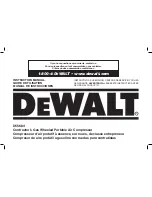 DeWalt D55684 Instruction Manual preview