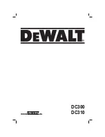 DeWalt DC300 Original Instructions Manual preview