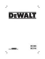 Предварительный просмотр 1 страницы DeWalt DC308 Original Instructions Manual