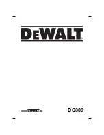 Предварительный просмотр 1 страницы DeWalt DC330 Original Instructions Manual