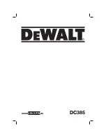 DeWalt DC385 Original Instructions Manual preview