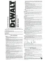 Предварительный просмотр 1 страницы DeWalt DC410-XE Instruction Manual