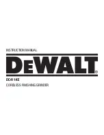 DeWalt DC411-XE Instruction Manual preview