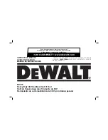 Preview for 1 page of DeWalt DC415 Instruction Manual