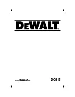 DeWalt DC515 User Manual preview