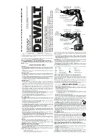 DeWalt DC520 Instruction Manual предпросмотр