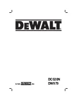 Preview for 1 page of DeWalt DC520N Original Instructions Manual