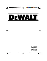 Предварительный просмотр 1 страницы DeWalt DC527 Manual