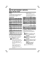 Preview for 6 page of DeWalt dC540 Instructions Manual