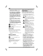 Preview for 108 page of DeWalt dC540 Instructions Manual