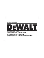 Preview for 1 page of DeWalt DC720-XE Instruction Manual