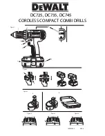 Preview for 1 page of DeWalt DC725 Instruction Manual