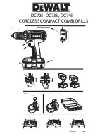 DeWalt DC725 Instruction Manual предпросмотр