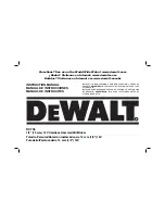 DeWalt DC745 Instruction Manual preview