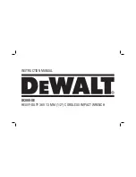 Preview for 1 page of DeWalt DC800-XE Instruction Manual