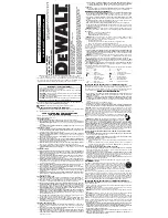 Preview for 1 page of DeWalt DC9071 Instruction Manual