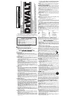 DeWalt DC9071 Instruction Manual preview