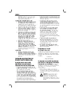 Preview for 58 page of DeWalt DC927 Instruction Manual