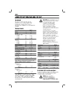 Preview for 118 page of DeWalt DC927 Instruction Manual