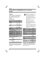 Preview for 142 page of DeWalt DC927 Instruction Manual