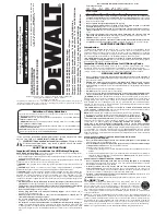 DeWalt dc9310 Instruction Manual предпросмотр