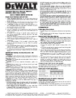 Preview for 1 page of DeWalt DC9319 Instruction Manual