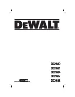 DeWalt DC980 Heavy Duty XRP User Manual preview