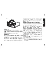 Предварительный просмотр 5 страницы DeWalt DCA120 Instruction Manual