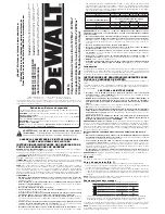 Preview for 1 page of DeWalt DCB115 AR Instruction Manual