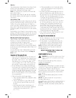 Preview for 8 page of DeWalt DCB1800 Instruction Manual