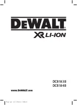 DeWalt DCB183-XJ Original Instructions Manual preview