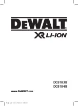 DeWalt DCB183B Original Instructions Manual preview