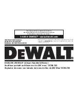 Preview for 1 page of DeWalt DCBL720 Instruction Manual