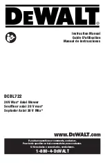 Preview for 1 page of DeWalt DCBL722 Instruction Manual