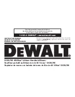 Preview for 1 page of DeWalt DCBL790 Instruction Manual