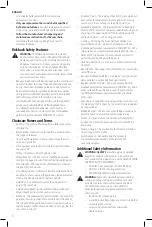 Preview for 6 page of DeWalt DCCS620 Instruction Manual