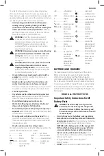 Preview for 7 page of DeWalt DCCS620 Instruction Manual