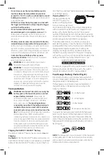 Preview for 8 page of DeWalt DCCS620 Instruction Manual