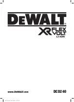 Preview for 1 page of DeWalt DCD240 Original Instructions Manual
