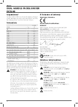 Preview for 24 page of DeWalt DCD240 Original Instructions Manual