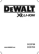 DeWalt DCD708 Original Instructions Manual preview